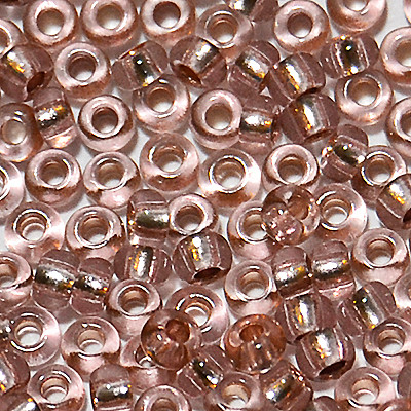 78194 бісер №10 Preciosa (Чехія) 5 грамів. Блискучий із срібною серединкою