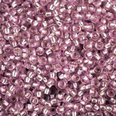 78292 бісер №10 Preciosa (Чехія) 5 грамів. Блискучий із срібною серединкою