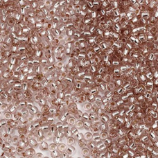 78294 бісер №10 Preciosa (Чехія) 5 грамів. Блискучий із срібною серединкою