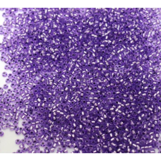 78623 бісер №10 Preciosa (Чехія) 5 грамів. Блискучий із срібною серединкою