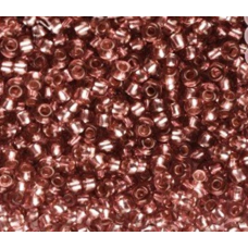 78694 бісер №10 Preciosa (Чехія) 5 грамів. Блискучий із срібною серединкою