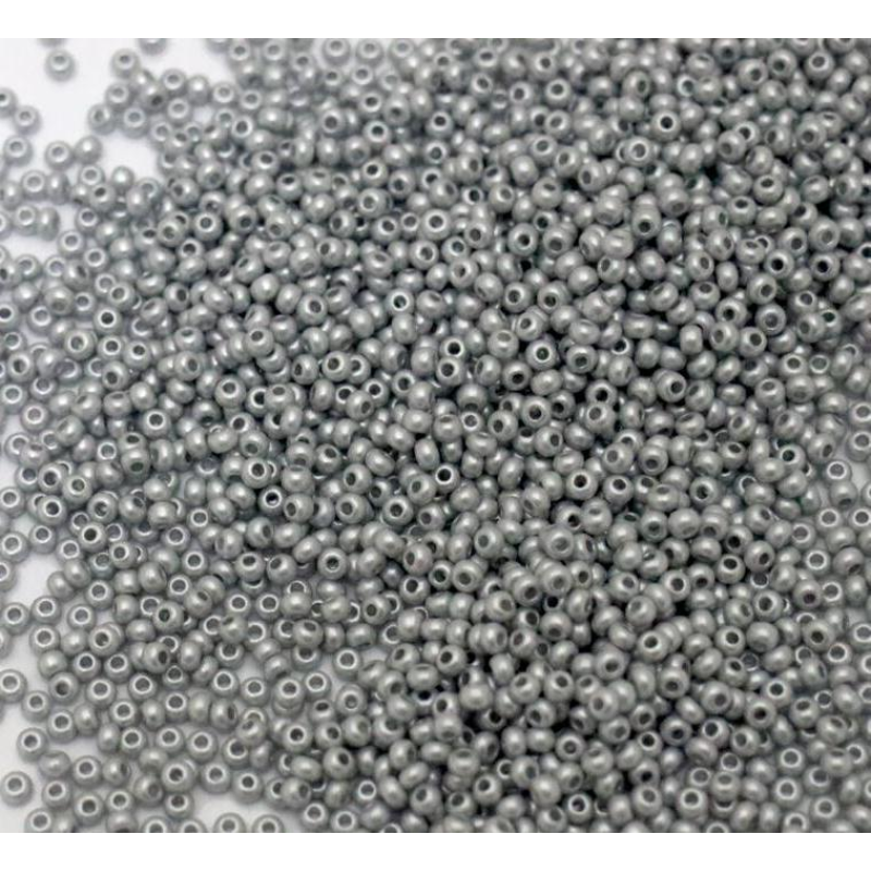 16708 бісер №10 Preciosa (Чехія) 5 грамів. Алебастровий перламутровий