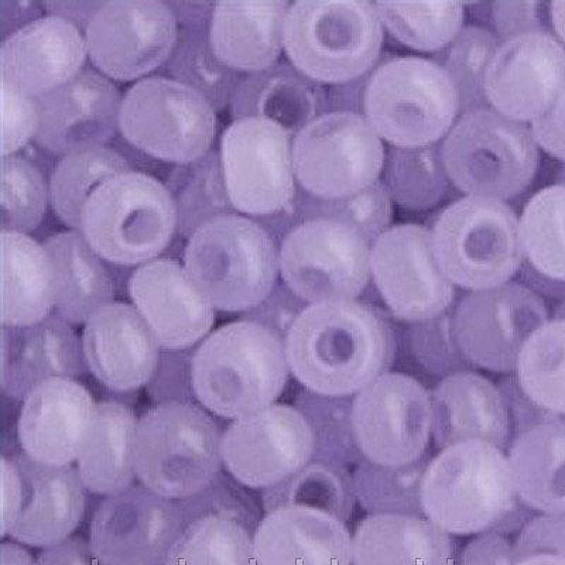 403-10/0-02223 Бісер Чехія (алебастровий, фіалковий блідий), упаковка 50 грамів