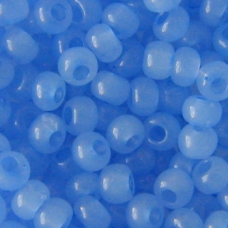 404-10/0-02131 Бісер Чехія (алебастровий, синій світлий), упаковка 50 грамів