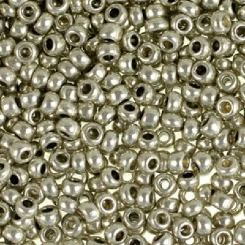 18542 matt бісер №10 Preciosa (Чехія) 5 грамів. Металізований матовий