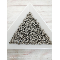 18549 matt бісер №10 Preciosa (Чехія) 5 грамів. Металізований матовий