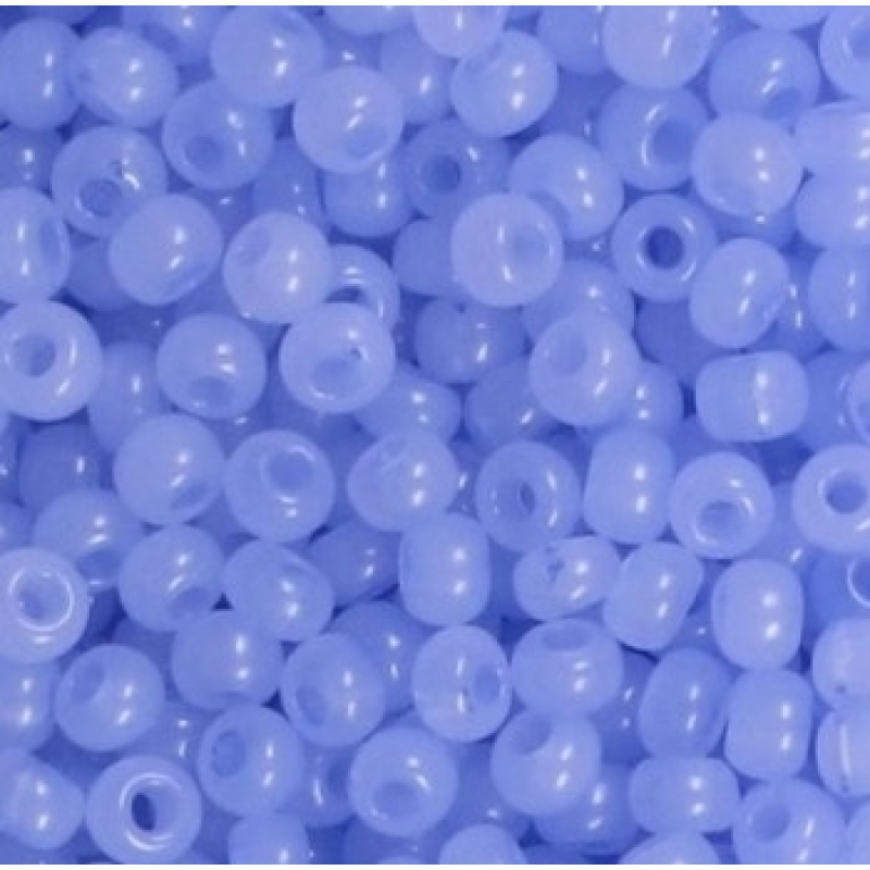 405-10/0-02231 Бісер Чехія (алебастровий, синій блідий), упаковка 50 грамів