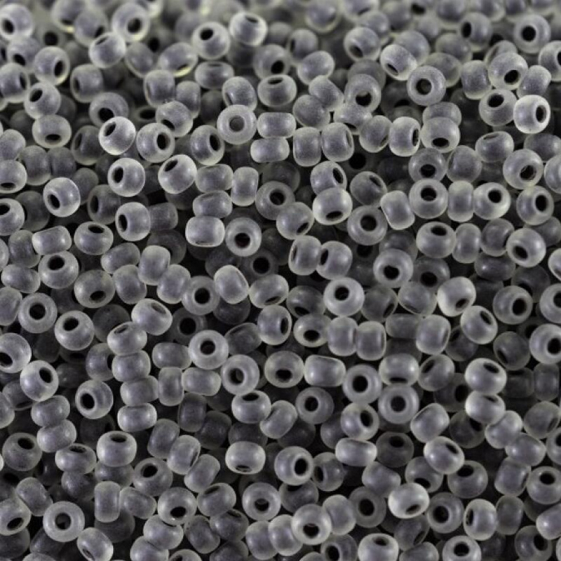 38349 matt бісер №10 Preciosa (Чехія) 5 грамів. Прозорий профарбований матовий