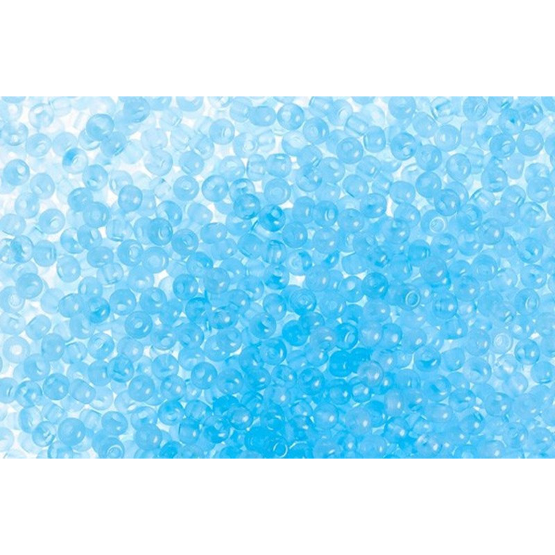 408-10/0-02234 Бісер Чехія (алебастровий, небесно-блакитний блідий), упаковка 50 грамів