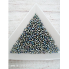 47019 matt бісер №10 Preciosa (Чехія) 5 грамів. Блискучий матовий райдужний