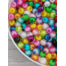 Мікс акрилових намистин Куля Гранована з білою намистиною всередині, 8 мм, 250 грамів Мікс акрилових намистин Куля Гранована з білою намистиною всередині, 8 мм, 250 грамів