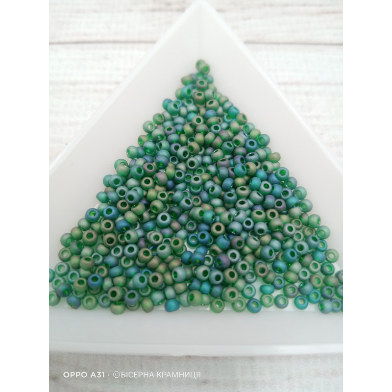 51060 matt бісер №10 Preciosa (Чехія) 5 грамів. Глазурований матовий райдужний 51060 matt бісер №10 Preciosa (Чехія) 5 грамів. Глазурований матовий райдужний