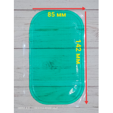 Силіконовий килимок для бісеру. Зелений прозорий