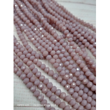 Ронделі, розмір 4*3 мм. Сливовий світлий непрозорий