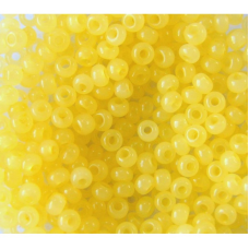 414-10/0-02281 Бісер Чехія (алебастровий, жовтий блідий), упаковка 50 грамів