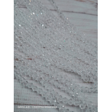 Біконус, розмір 4*4 мм. Прозорий