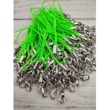 Салатовий шнурок із карабіном для телефона, брелока