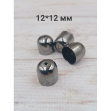 Ковпачки для джгута, розмір 12*12 мм. Чорні. Ціна за один ковпачок