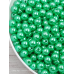 Перлинні зелені намистини, 8 мм. 250 грамів