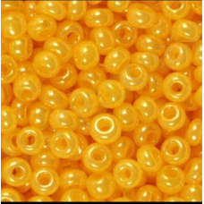 17183-10/0 Бісер Чехія (перламутровий, жовтий), упаковка 50 грамів