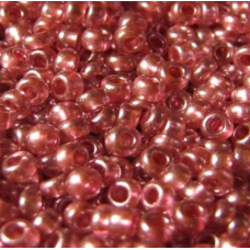 18998-10/0 Бісер Чехія (блискучий тертий рожевий), упаковка 50 грамів