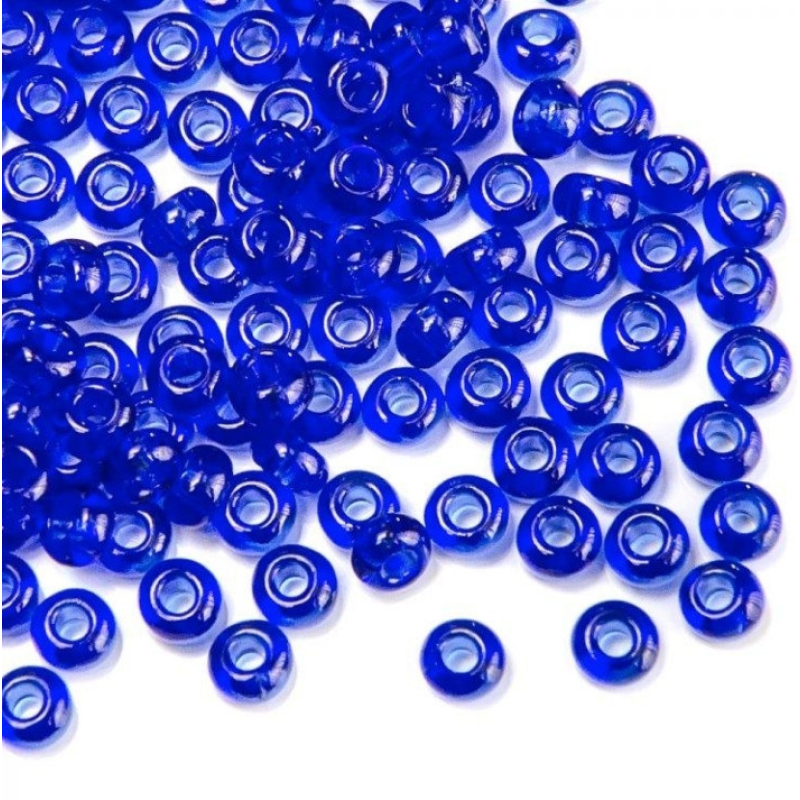 30080кв-10/0 Бісер Чехія (прозорий, фіалковий темний, квадратна серединка), упаковка 50 грамів