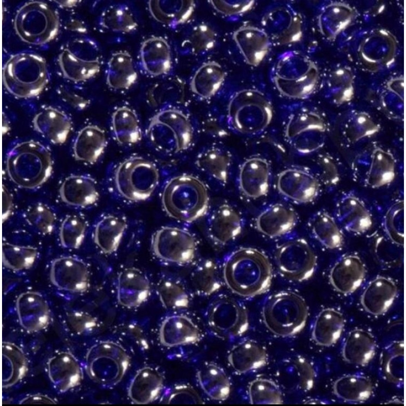 36100-10/0 Бісер Чехія (глазурований, темно-синій), упаковка 50 грамів