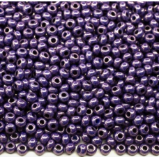 63022-10/0 Бісер Чехія (перламутровий люкс, бузкова димка), упаковка 50 грамів