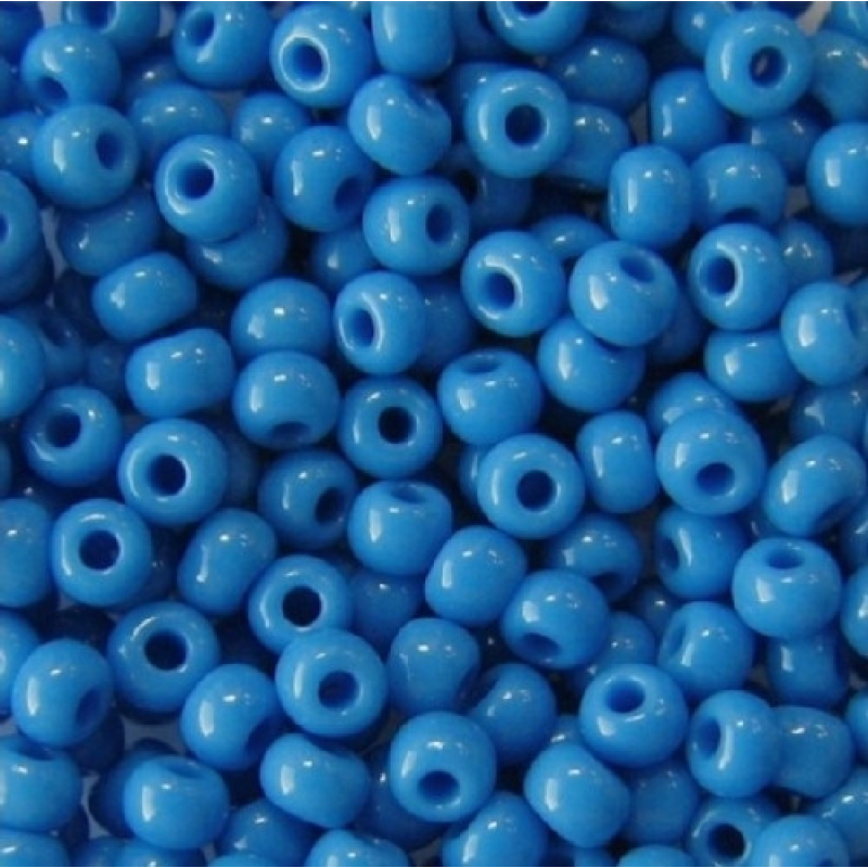 63080-10/0 Бісер Чехія (синій натуральний), упаковка 50 грамів