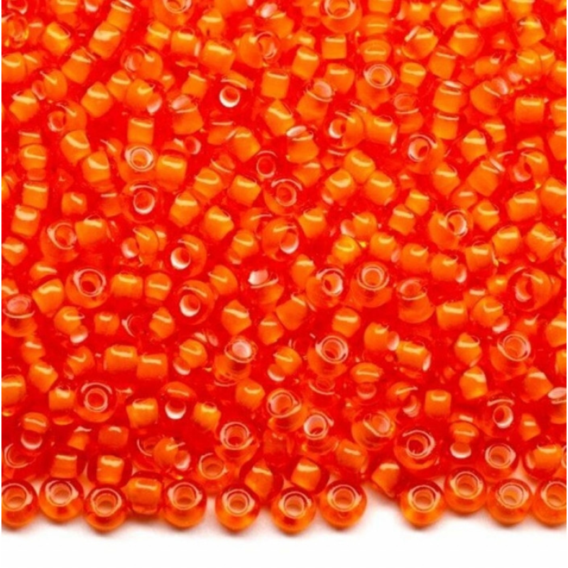 95036-10/0 Бісер Чехія (мелований, помаранчевий)