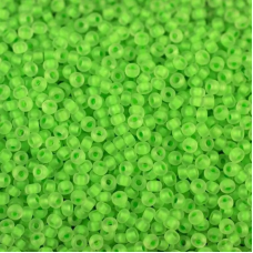 08756 matt бисер №10 Preciosa (Чехія) 5 грамів. Прозорий матовий неоновий