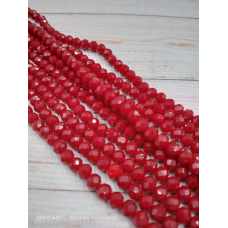 Ронделі, розмір 6*4 мм. Колір стиглої вишні