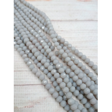 Ронделі, розмір 4*3 мм. Сірий напівпрозорий