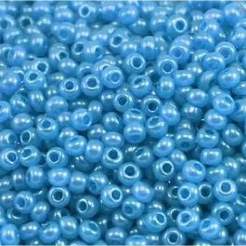 438-10/0-17936 Бісер Чехія (алебастровий з перлиновим напиленням), упаковка 50 грамів