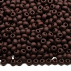 13780matt-10/0 Бісер Чехія (матовий темно-коричневий), упаковка 50 грамів