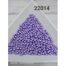 22014 бісер № 10 Preciosa (Чехія) 5 грамів. Перламутровий непрозорий, фіолетовий