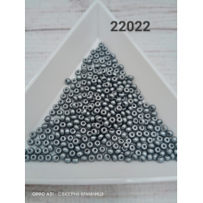 22022 бісер № 10 Preciosa (Чехія) 5 грамів. Перламутровий непрозорий, сірий