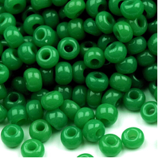 428-10/0-52240 Бісер Чехія (алебастровий, зелений), упаковка 50 грамів