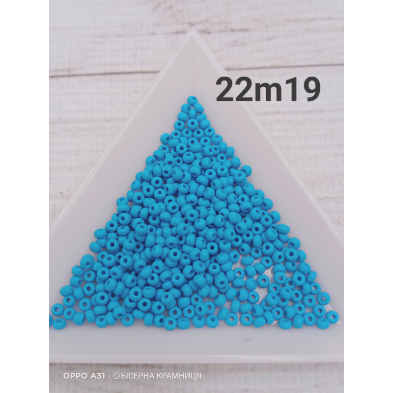 22m19 бісер № 10 Preciosa (Чехія) 5 грамів. Матовий