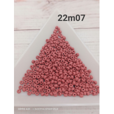 22m07 бісер № 10 Preciosa (Чехія) 5 грамів. Матовий непрозорий, світлий коричневий