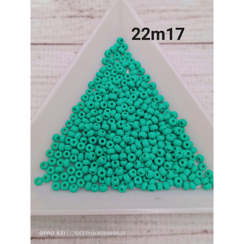 22m17 бісер № 10 Preciosa (Чехія) 5 грамів. Матовий