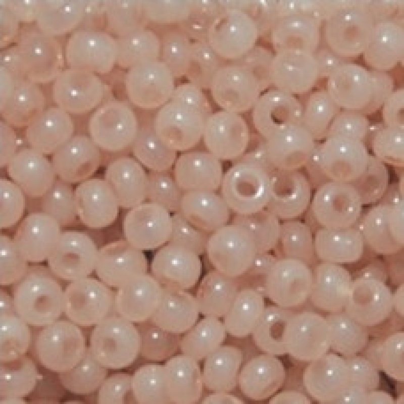 431-10/0-02211 Бісер Чехія (алебастровий, бежевий блідий), упаковка 50 грамів