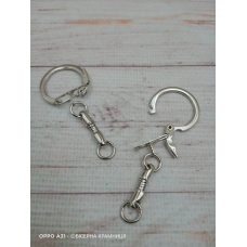 Основа для брелока, колір срібла. Розмір кільця 23 мм