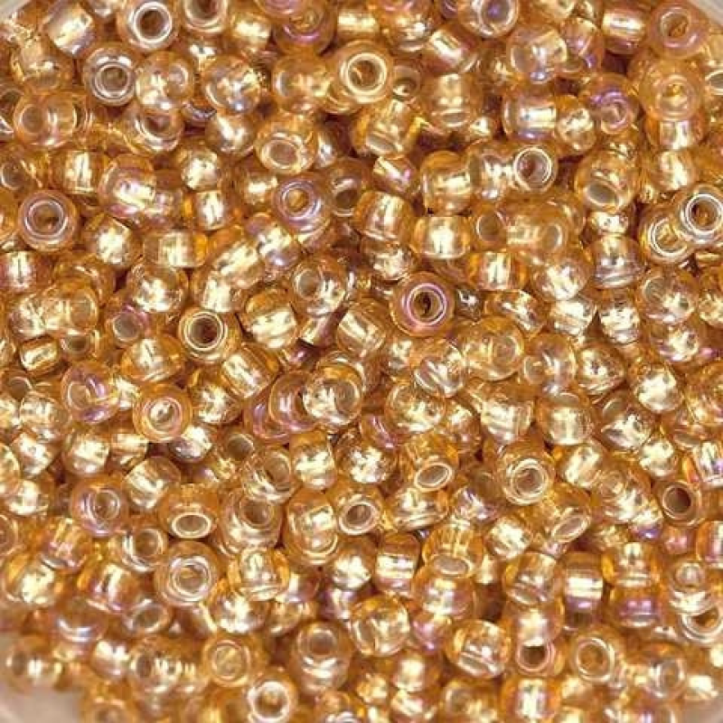 17059 бісер No10 Preciosa (Чехія) 5 грамів. Блискучий райдужний