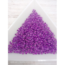 08728 бісер № 10 Preciosa (Чехія). Прозорий неоновий