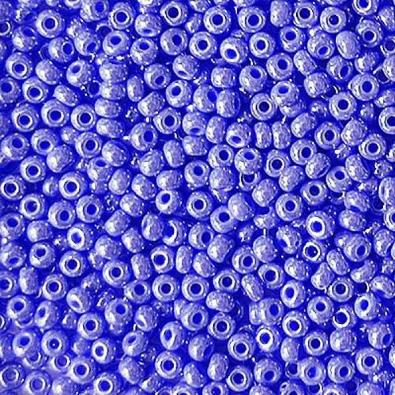 38040-10/0 Бісер Чехія (перлиновий волошковий), упаковка 50 грамів