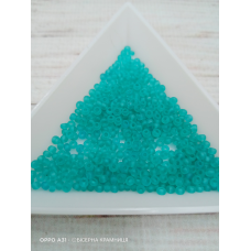 60210 matt бісер No10 Preciosa (Чехія) 5 грамів. Прозорий матовий