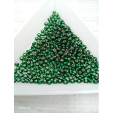 57620 бісер No10 Preciosa (Чехія) 5 грамів. Блискучий зі срібною серединкою