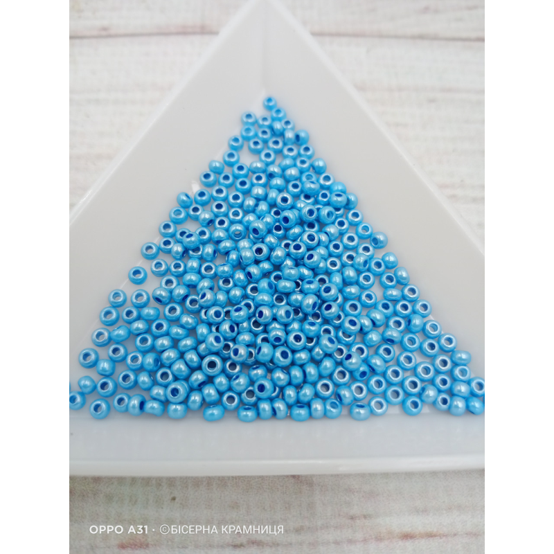 16536 бісер No10 Preciosa (Чехія) 5 грамів. Перламутровий