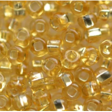 462-10/0-17020 Бісер Чехія (блискучий з квадратною серединкою, золотий світлий), упаковка 50 грамів